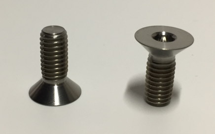 countersunk titanium bolts