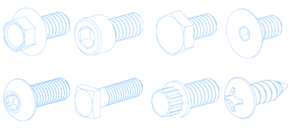 titanium bolt head type
