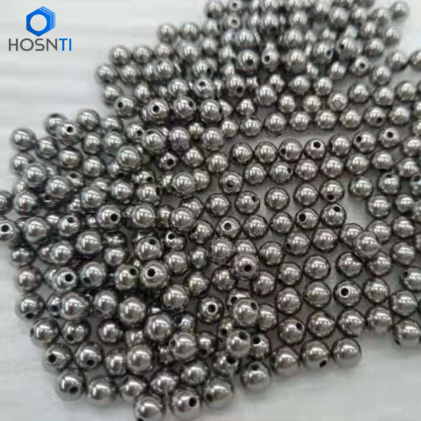 drilled titanium balls