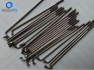 Ti Spokes with Raw titanium color