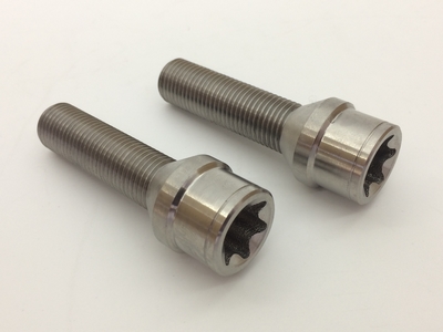 High strength Titanium wheel bolt made from Ti6Al4V