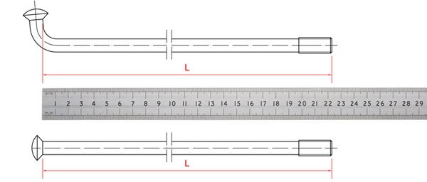 How to measure the titanium spokes