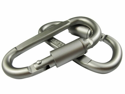 The titanium carabiner is made from high strength titanium alloy and used for Mountaineering