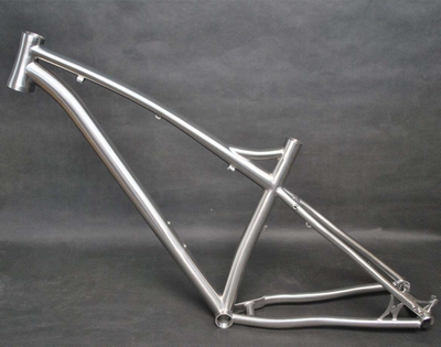 Low weight and high strength titanium bicycle frames