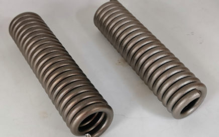 shotblast finish titanium extension spring