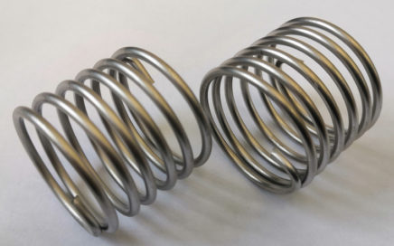 This a photo of titanium tensioner spring for bicycle