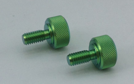 knurled titanium bolts