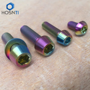 Rainbow Titanium Flat Washers M6 – Baoji HOSN Titanium Co., Ltd.