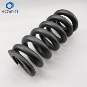 PVD coated black titanium springs