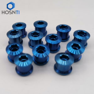 blue titanium chainring bolts