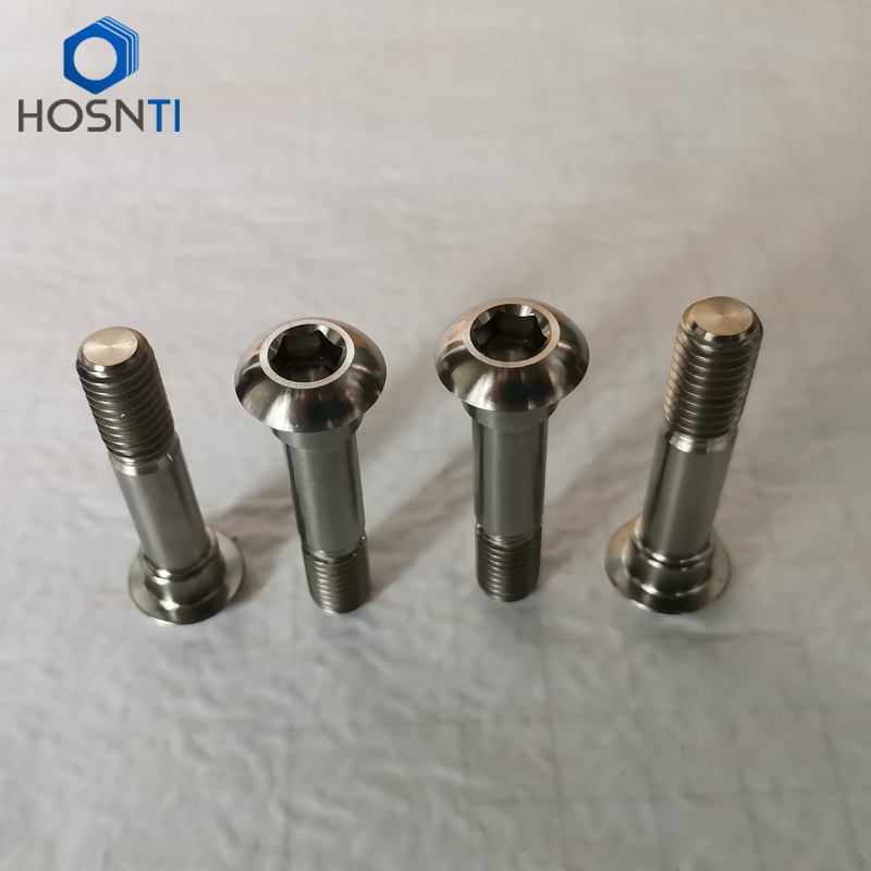 button head titanium shoulder bolt