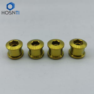 gold titanium chainring bolts