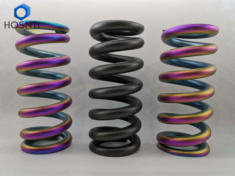 oilslick and black titanium springs