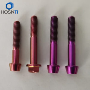 pink and purple titanium bolts