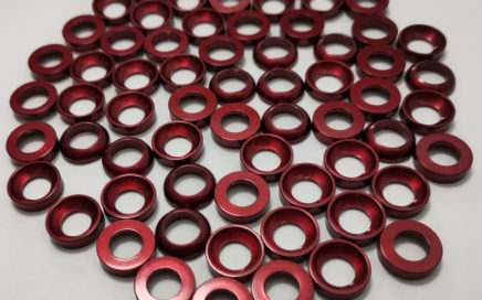 red titanium cup and cone washers