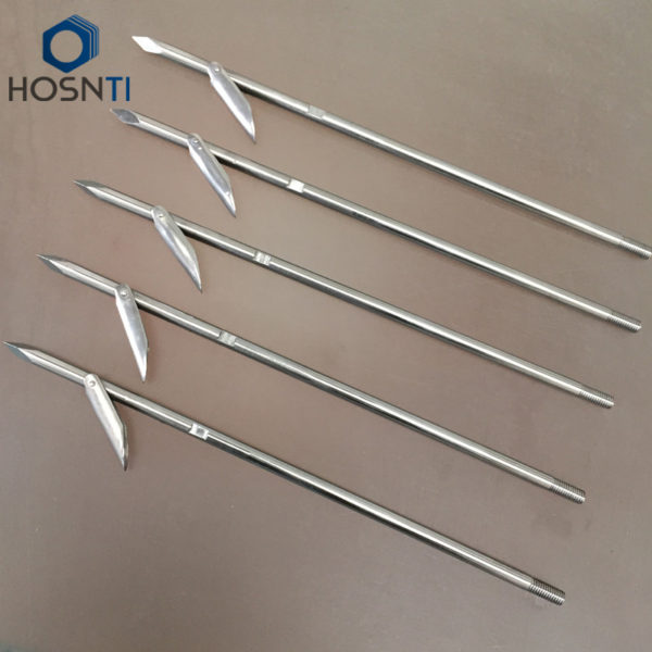 Titanium Flopper Pole Spear Tip – Baoji HOSN Titanium Co., Ltd.