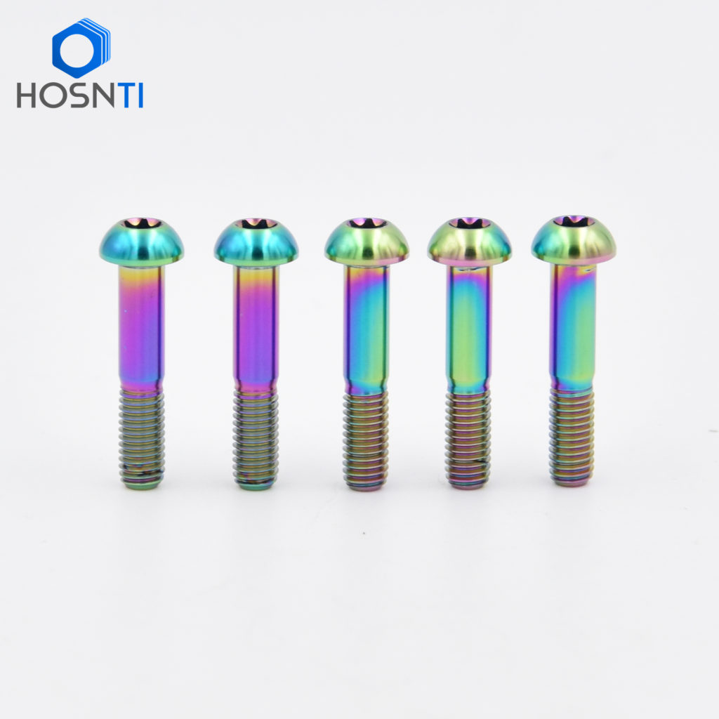 M5X25mm torx titanium bolts with oilslick color