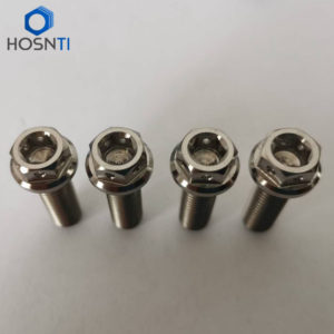 hex flange and hex socket titanium bolts m8x25