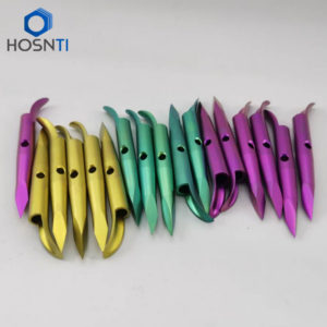 colored titanium slip tips for diving and spearfishing