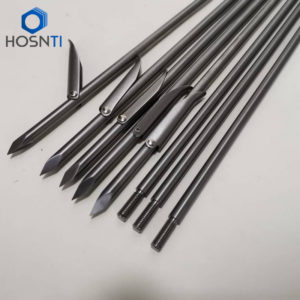 titanium pole spear tips with single barb