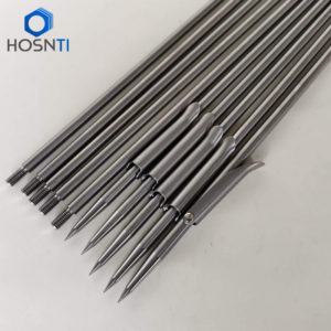 titanium shaft with single barb