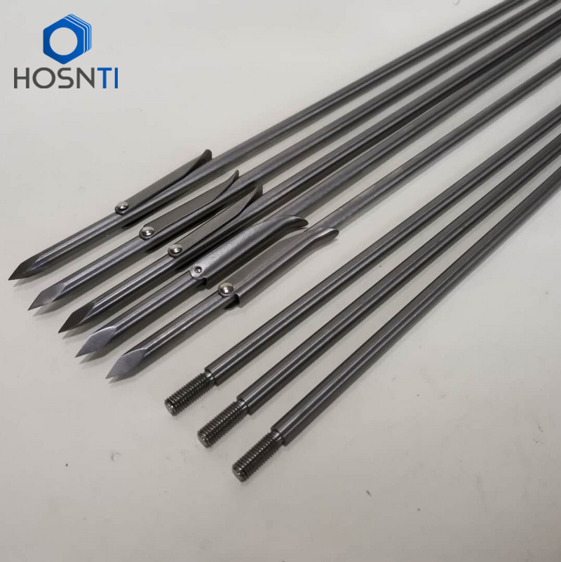 Titanium Pole Spear Tip Single Barb Head – Baoji HOSN Titanium Co