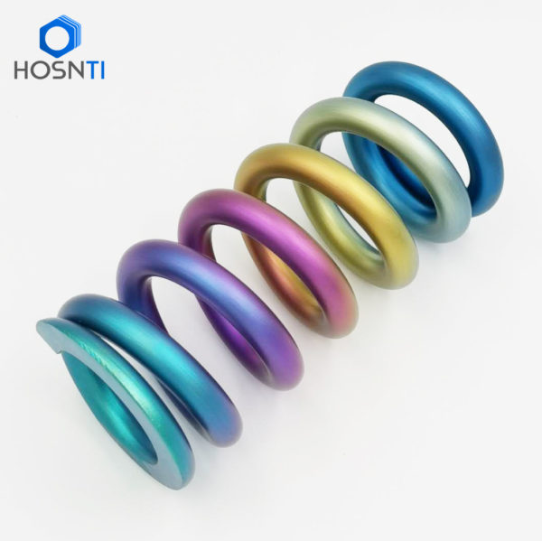 Rainbow titanium spring