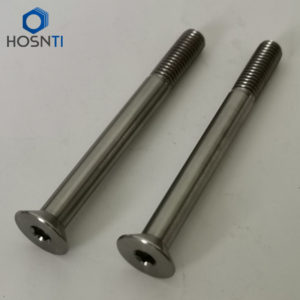 countersunk Allen key titanium bolts