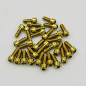 GOLD M4X10mm titanium allen screws