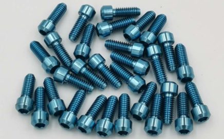 ice blue titanium screws