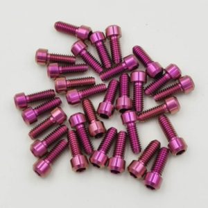 pink titanium screws