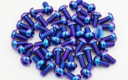 BLUE PURPLE TORX TITANIUM BOLTS m5x10