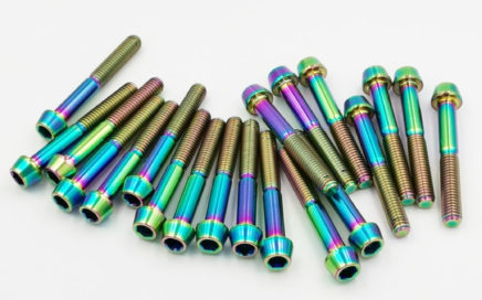 M6 oilslick titanium bolts