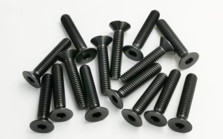 black countersunk allen key titanium screws