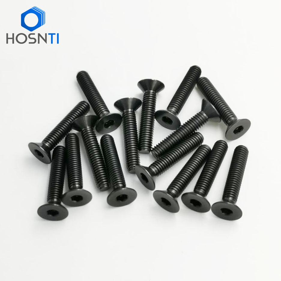 Aluminium Tapping Bolts, Black, ST6.3, Allen Key