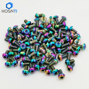 oilslick colored disc brake titanium bolts Torx M5X10