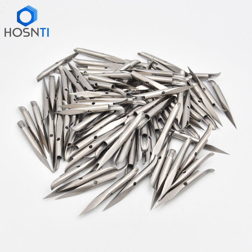 3 sides sharp end titanium slip tips