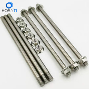 Motorcycle titanium axles and nuts
