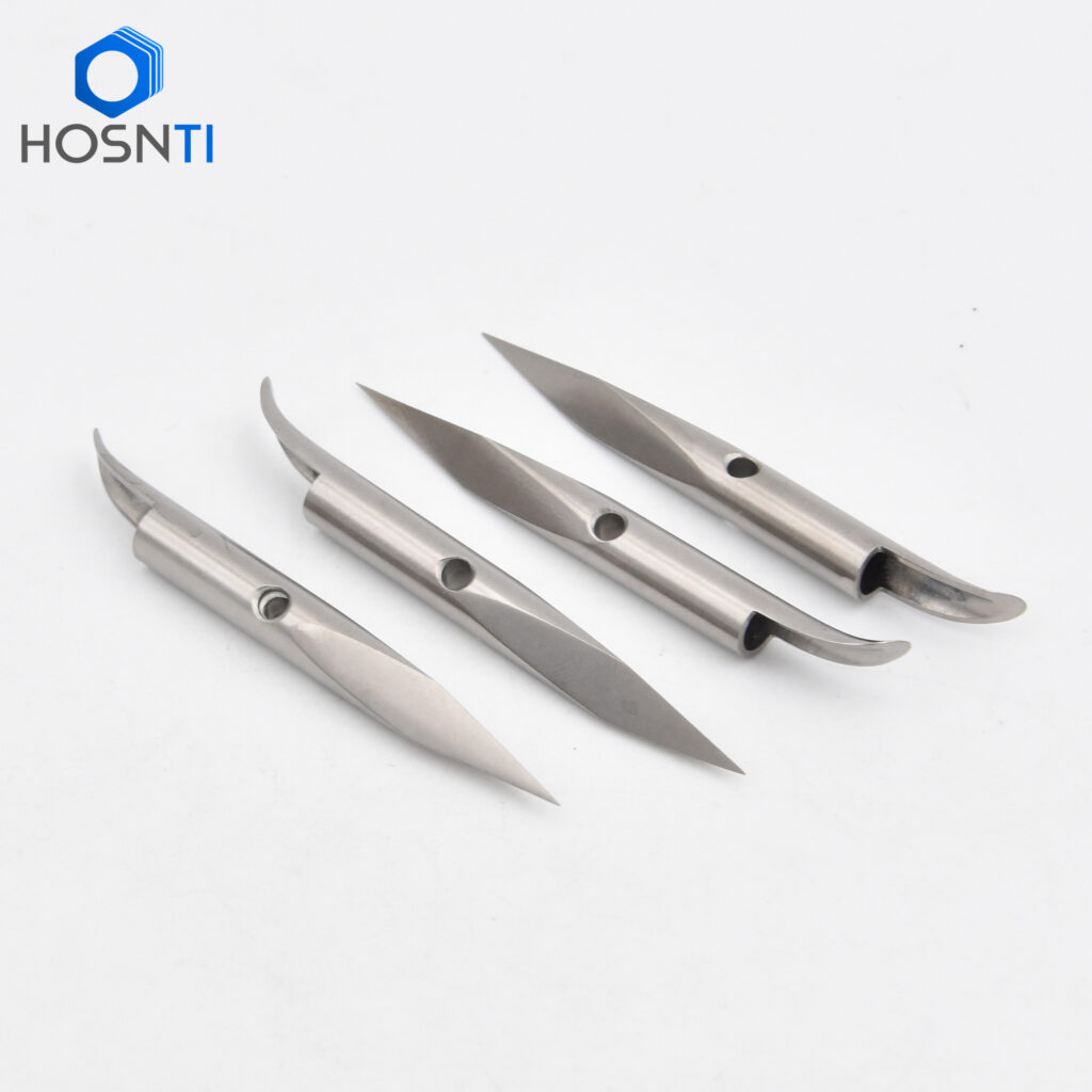 3 sides sharp end titanium slip tips