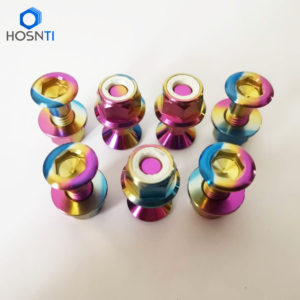 rainbow TITANIUM SPROCKET BOLT and nuts