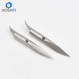 triangle cutted titanium slip tips