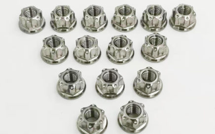 customized titanium flange nuts M6