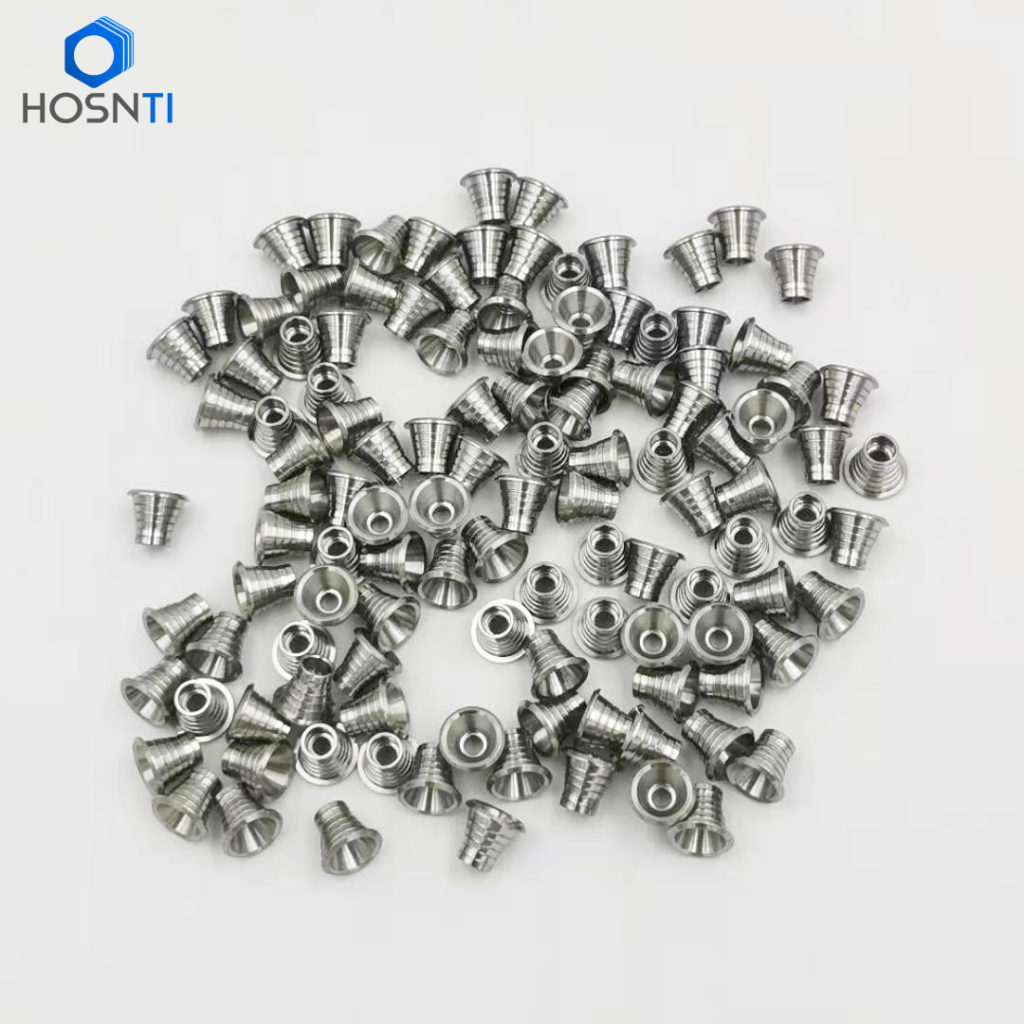 dental implants titanium precision parts machined from swiss type lathes