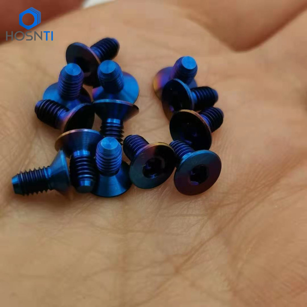 M3X6mm ti burnt titanium screws