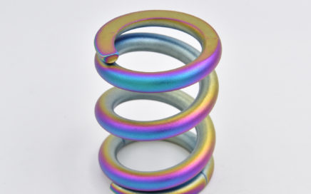 custom oilslick titanium spring