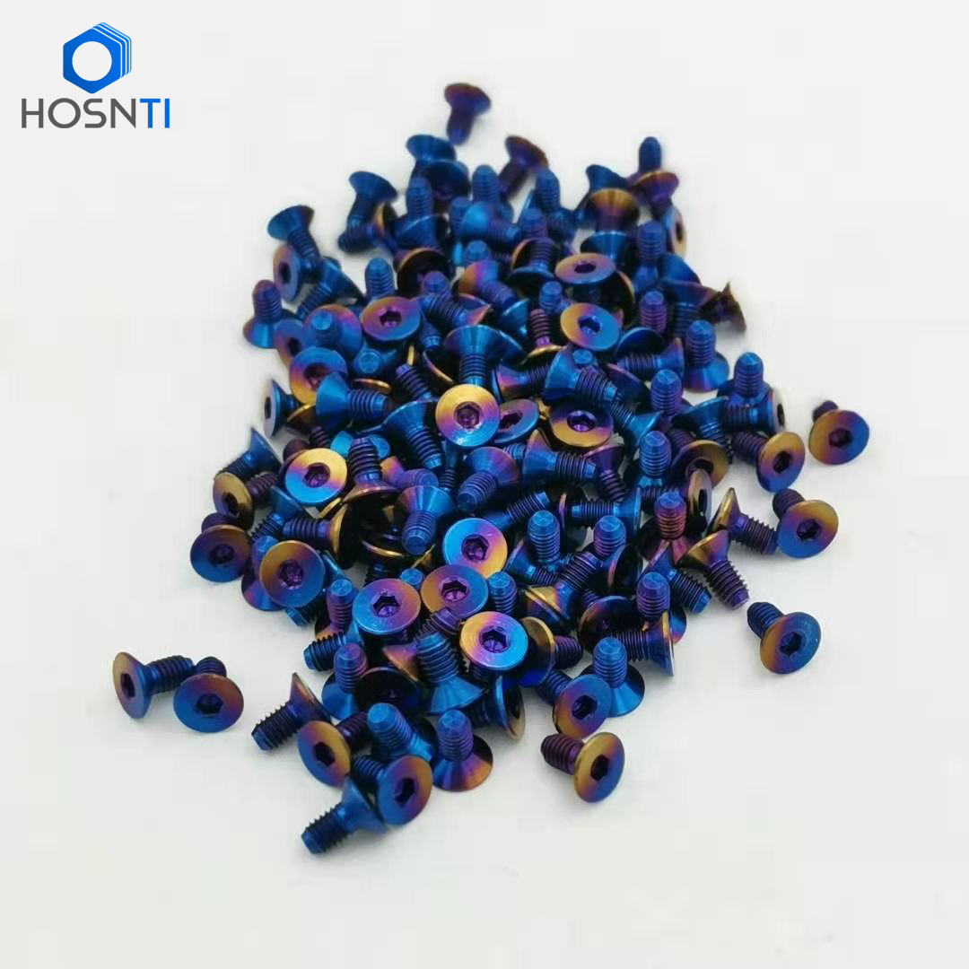 Rainbow Titanium Flat Washers M6 – Baoji HOSN Titanium Co., Ltd.