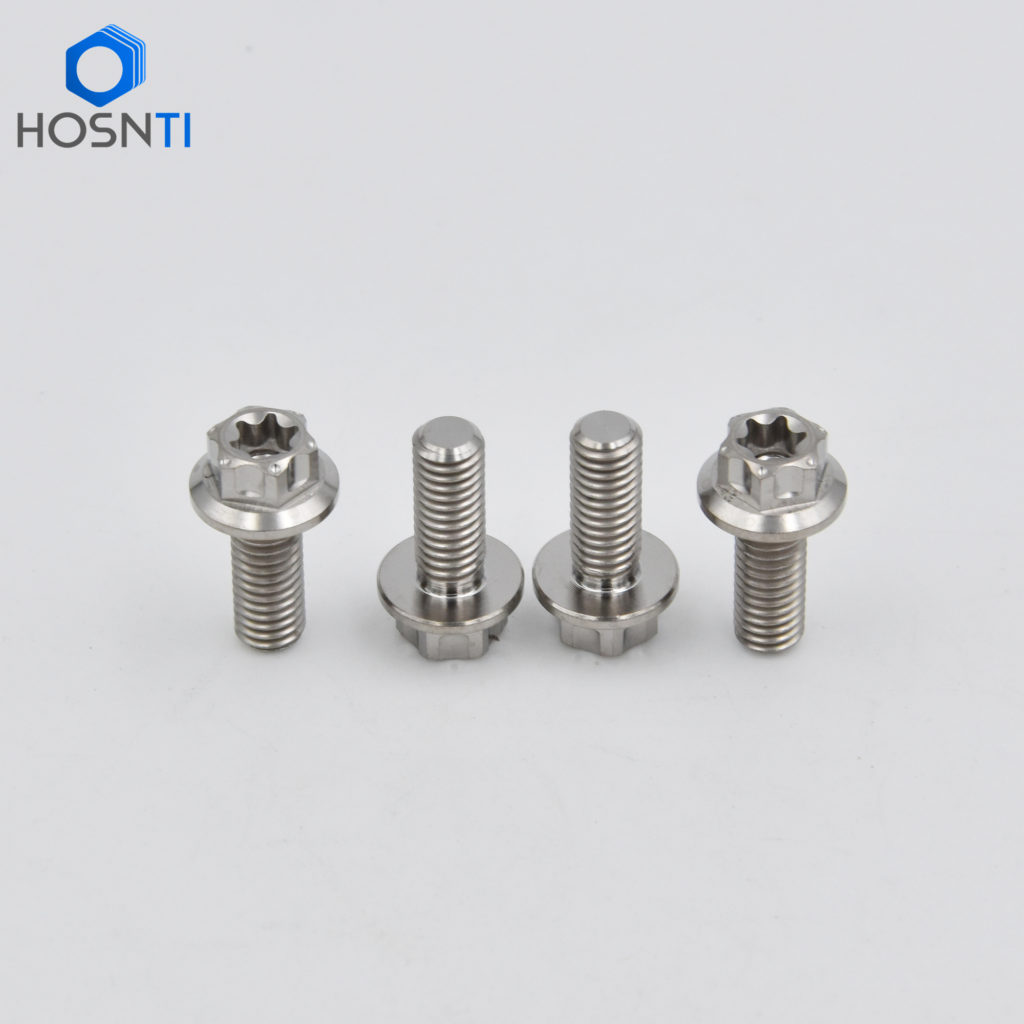 torx and hex flange titanium bolts M6X15mm