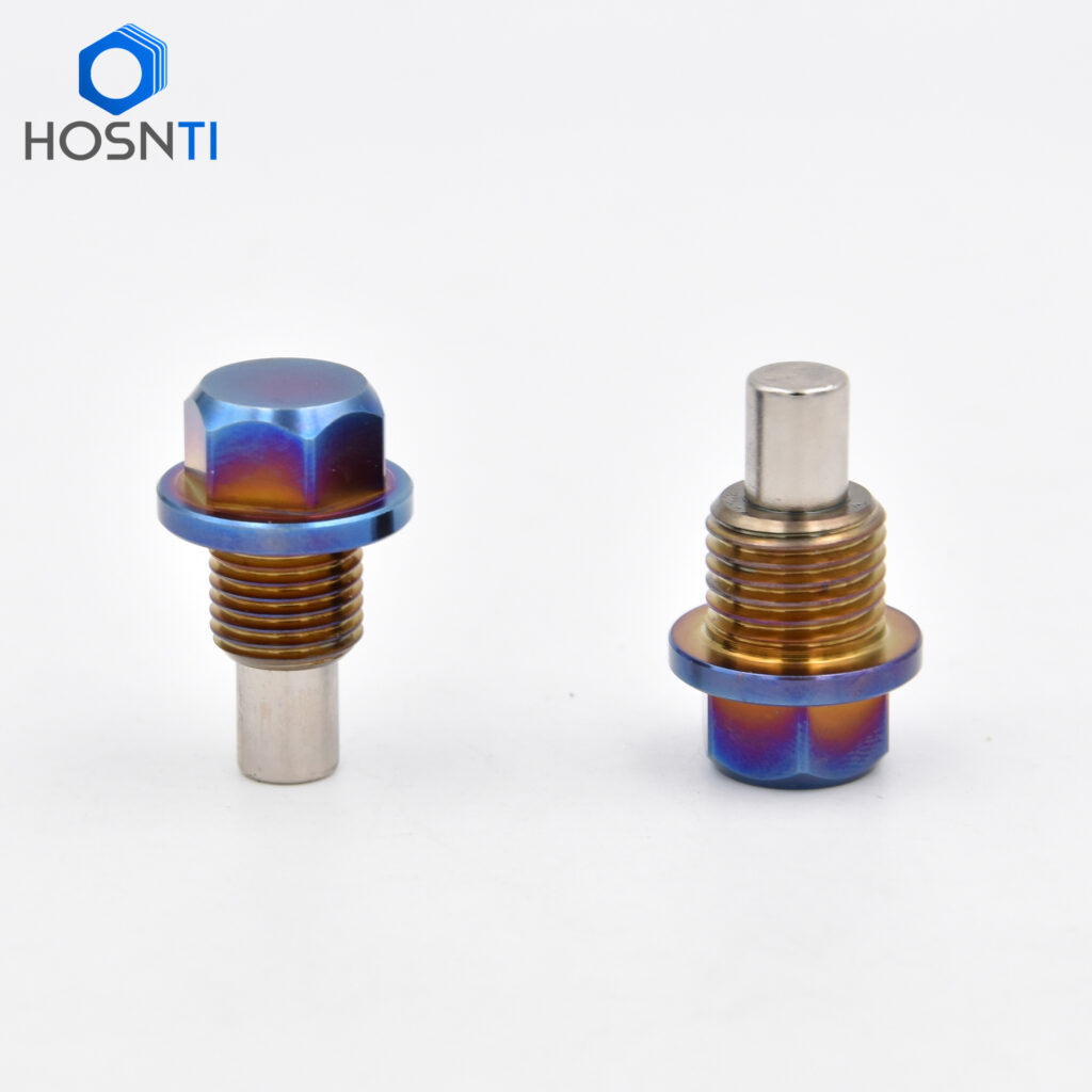 M12X1.5 and M14X1.5 Magnetic Titanium Oil Drain Plug Screws