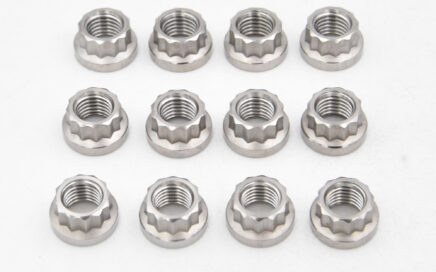 12 Point Titanium Nuts 5 16-24 thread sizes