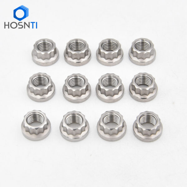 12 Point Titanium Nuts 5 16-24 thread sizes